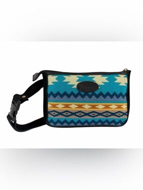 Terra Women’s Natural Designs Woven Aguayo Suede Belt Bag